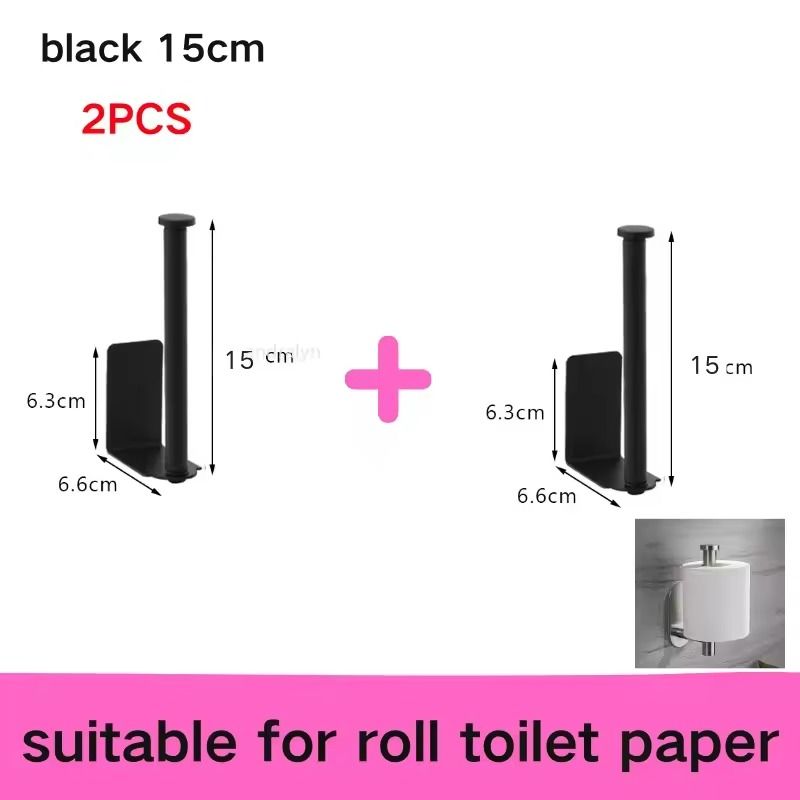 Stainless Steel Self-Adhesive Paper Towel Holder – No-Drill Toilet & Kitchen Roll Rack