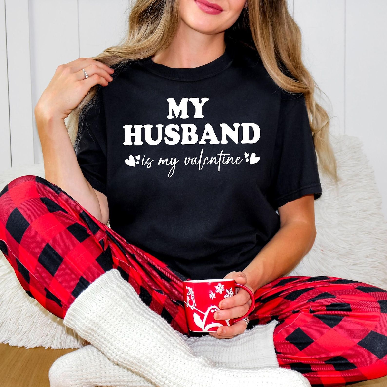 Comfort Colors Custom Valentine Shirt, Personalized My Valentine Tee for Couple, Cute Heart Script Shirt