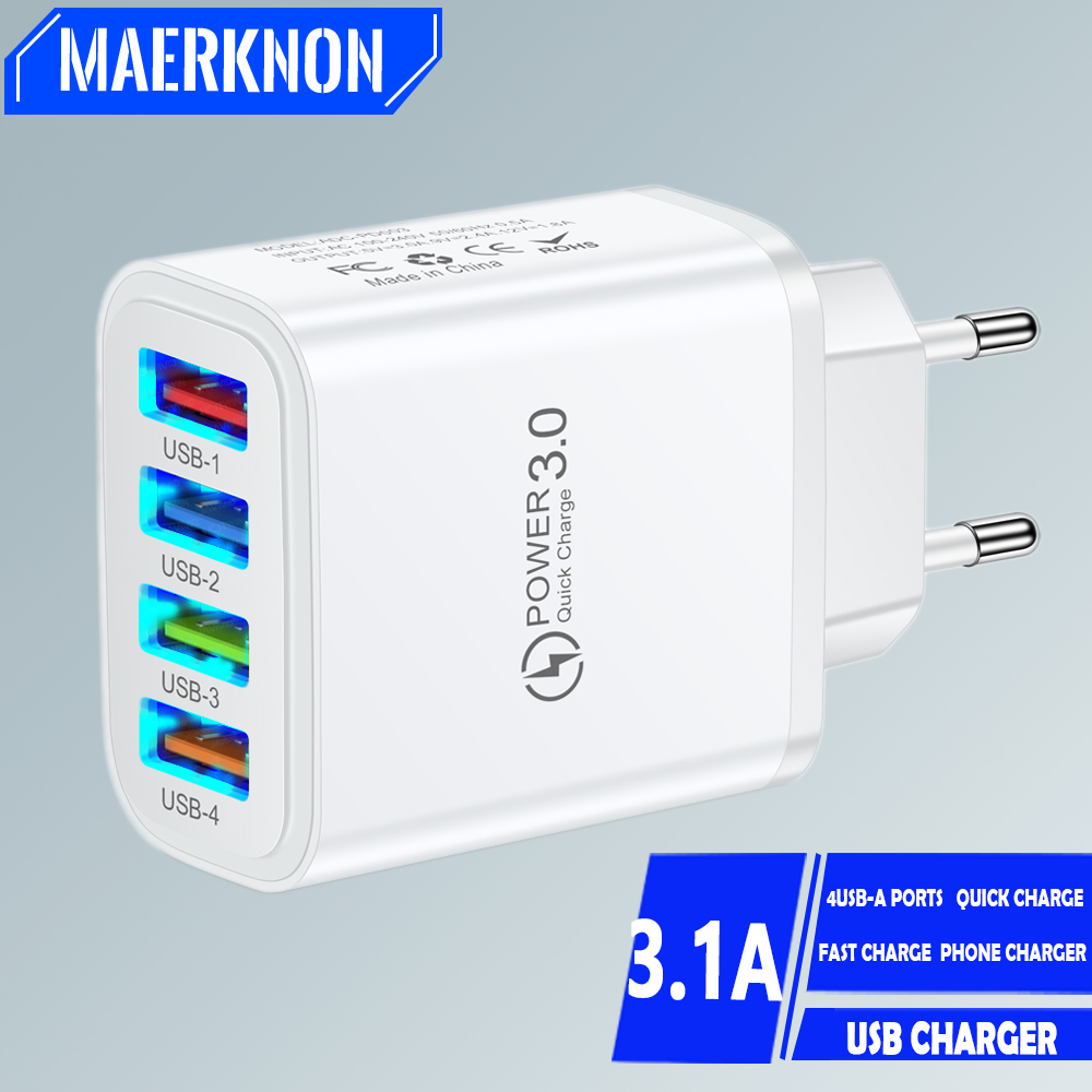 Quick Charge USB Fast Charger Multi Ports Wall Adapter Phone Charger