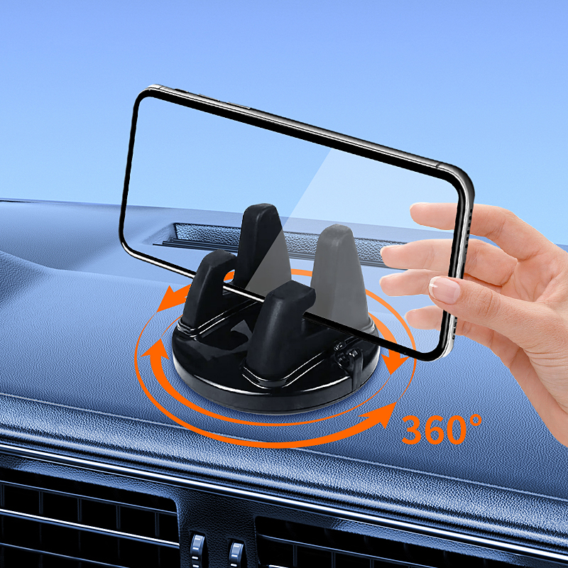 Universal Car Phone Holder, 360 Rotatable Mount Bracket, Non Slip Dashboard Stand, GPS Navigation Car Support