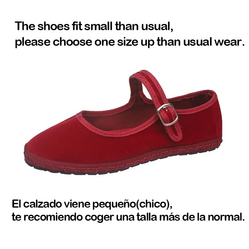 Women Velvet Cloth Ballet Flats Soft Loafers