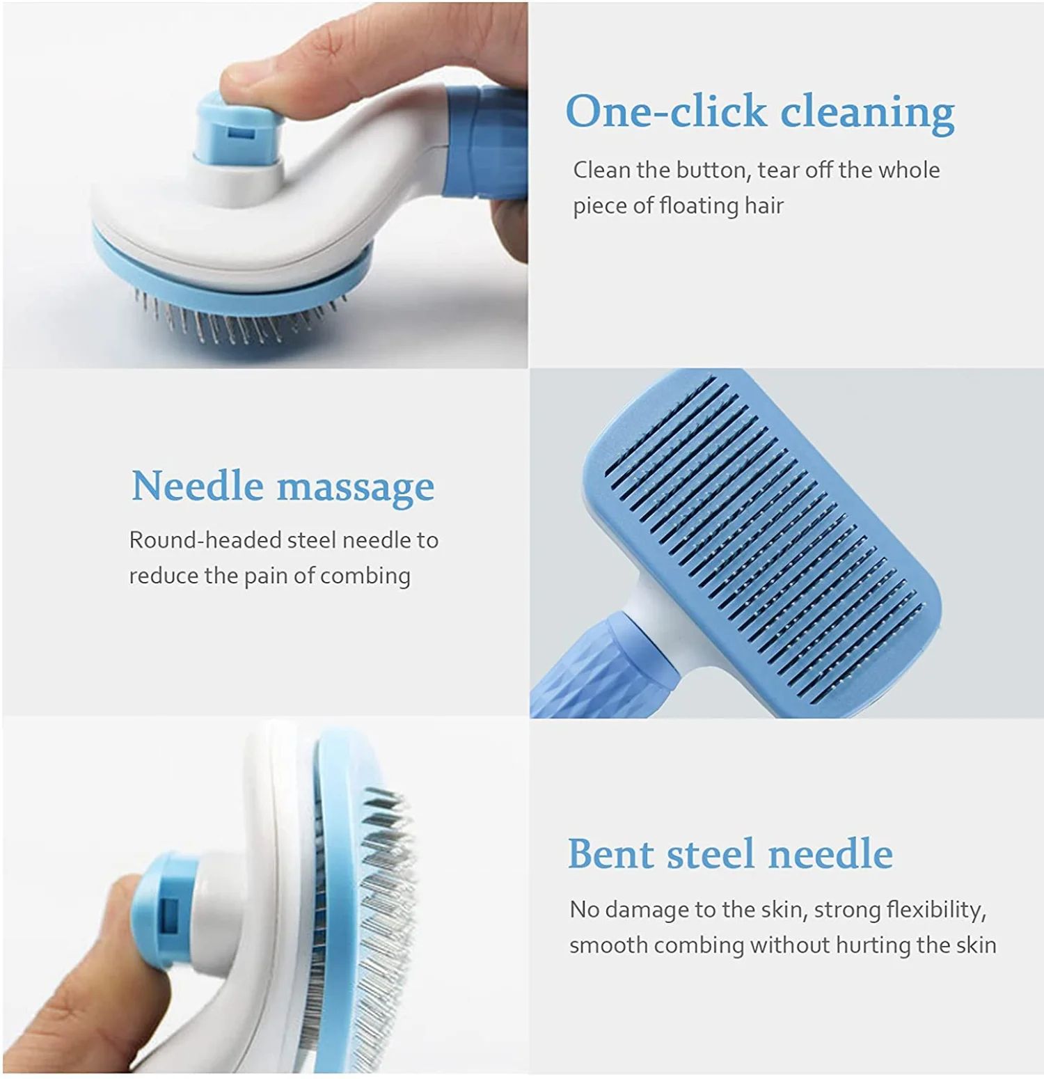 Pet Hair Remover Grooming Brush Comb