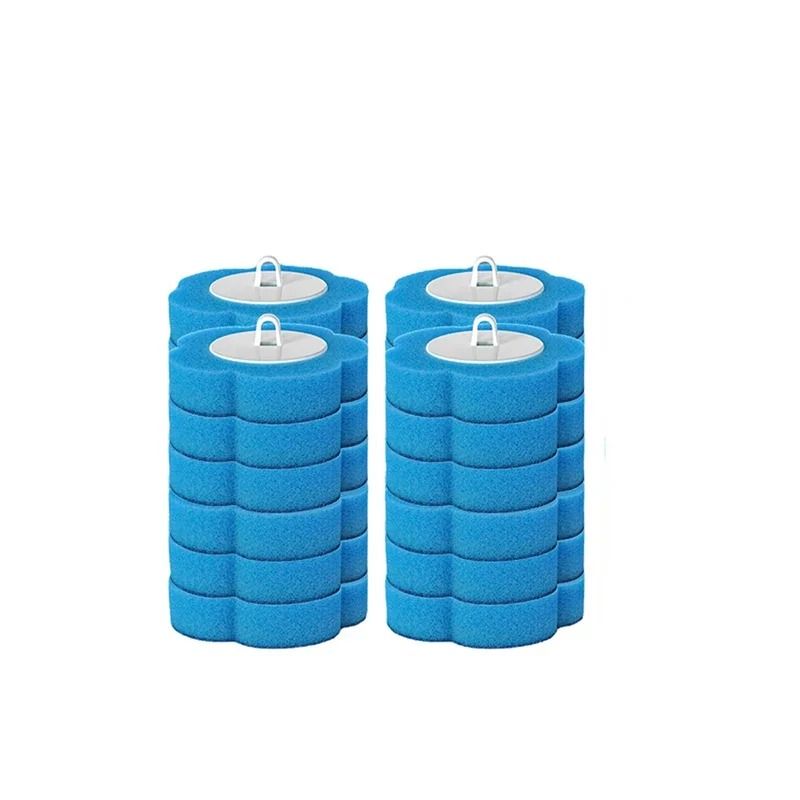 Disposable Toilet Brush Cleaner Set with Long Handle and Replaceable Brush Head