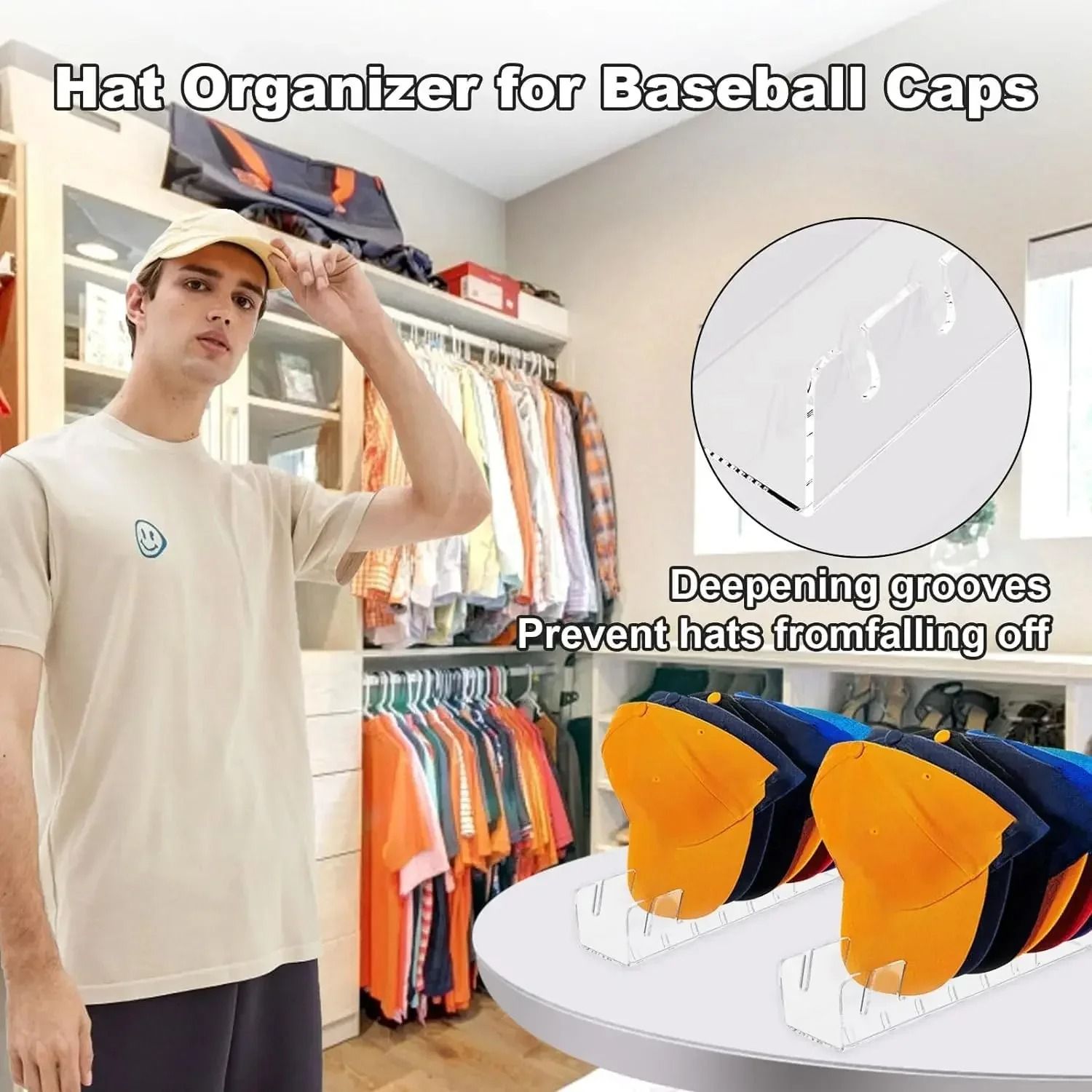 Acrylic Home & Retail Hat Display Rack