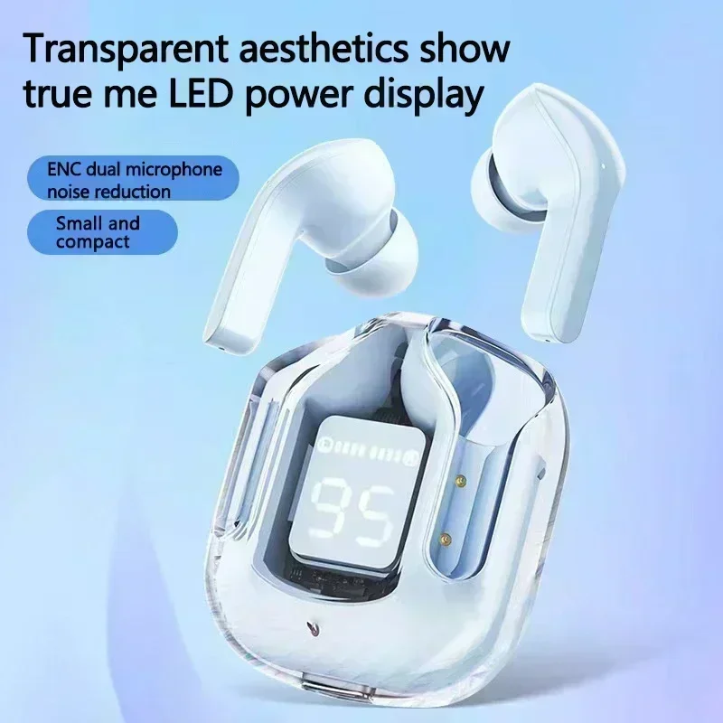 Transparent Bluetooth Headphones TWS HIFI Sound Wireless Earbuds