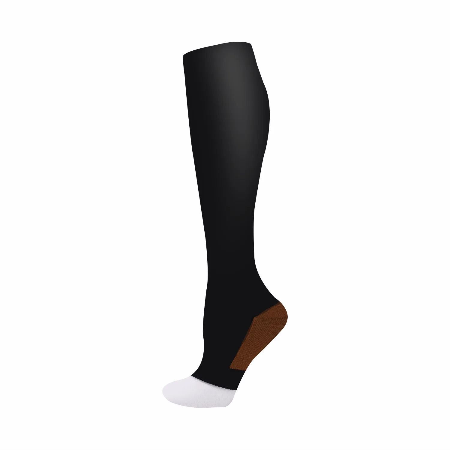Medical Calf Compression Stockings Knee High Open Toe Pressure Socks