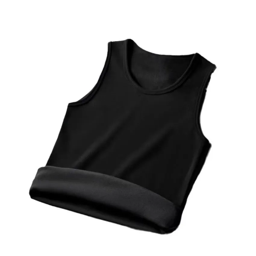 Autumn Winter Thermal Underwear, Men's Sleeveless Vest, Warm Thickening Thermo Lingerie, Thermal Undershirt Top