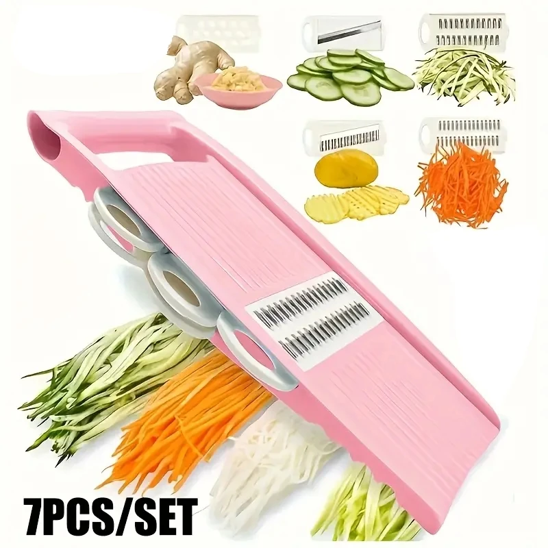 Versatile Mandoline Food Slicer, Grater for Potato, Cheese, Vegetable, Carrot, and Cucumber - Must-Have Kitchen Tool