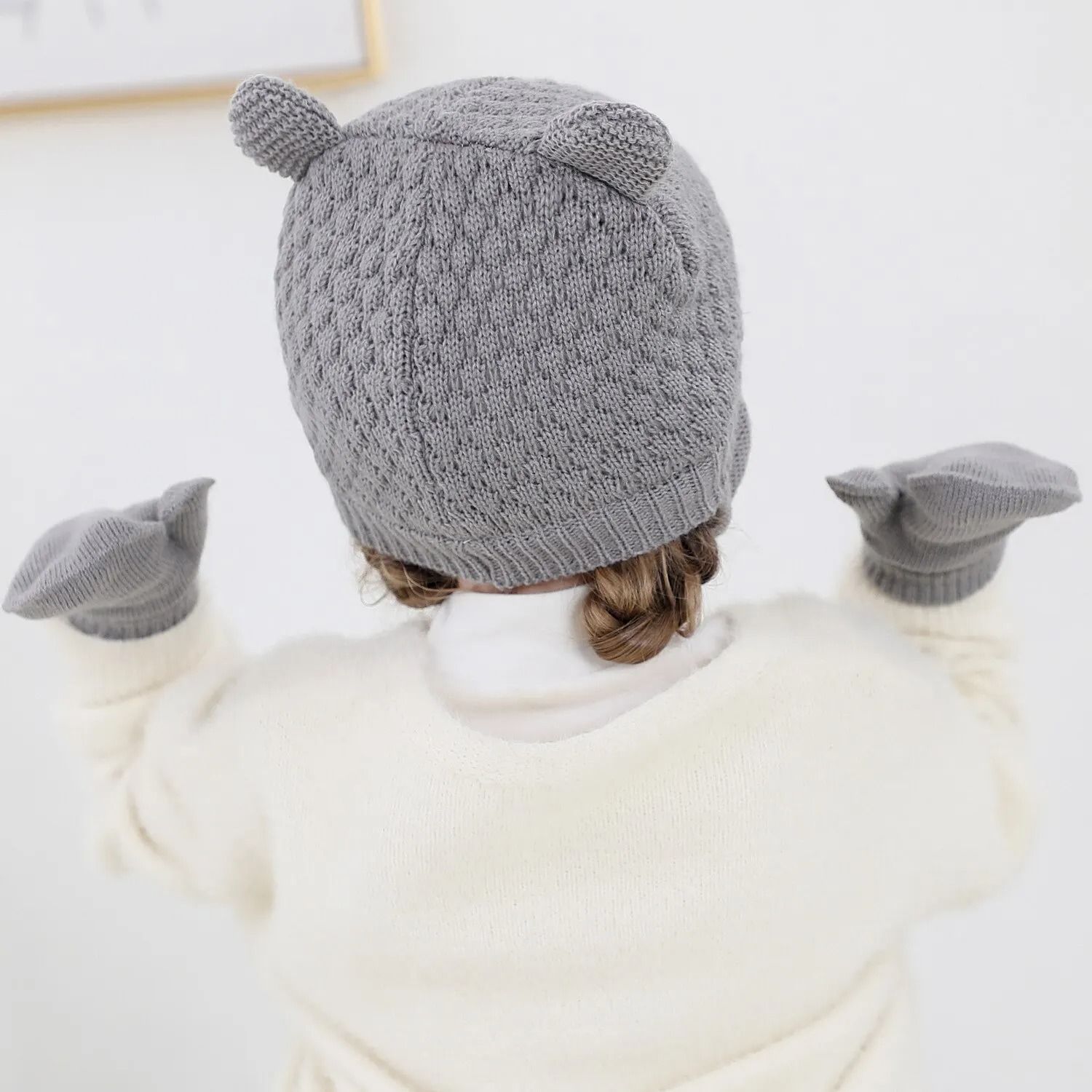 Baby Winter Knit Hat and Gloves Set