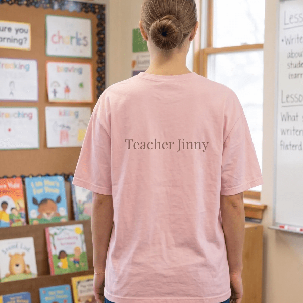 Comfort Colors Teacher Bunny Shirt | Cottagecore Bunny Teacher Appreciation Tee
