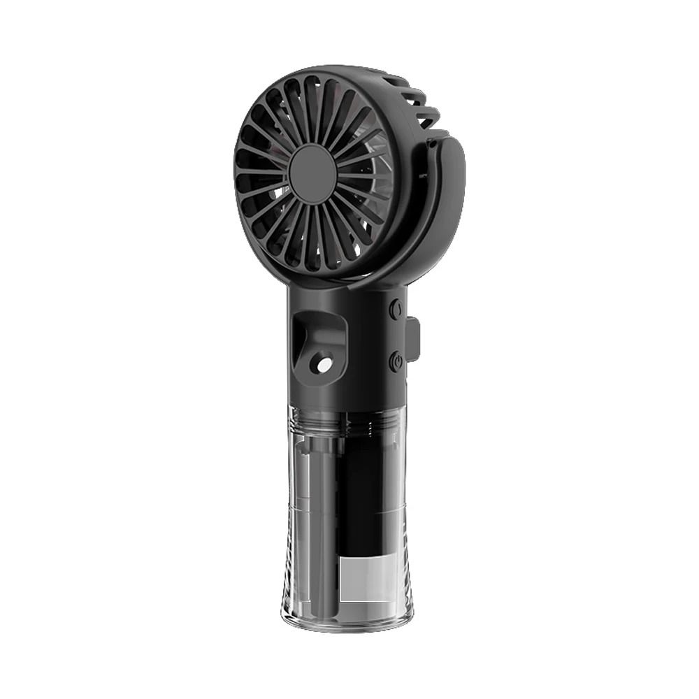Portable Water Mist Fan USB Rechargeable Handheld Cooling Fan with Neck Strap