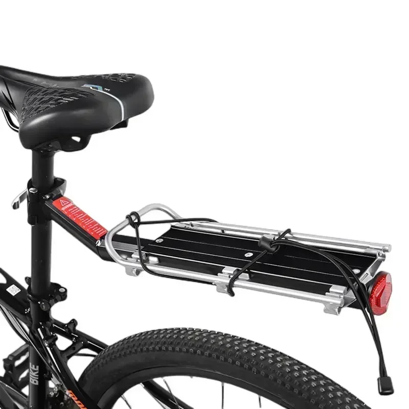 Quick Release Bike Cargo Rack Rear Bicycle Rack, Aluminium Alloy Luggage Carrier 15kg Capacity