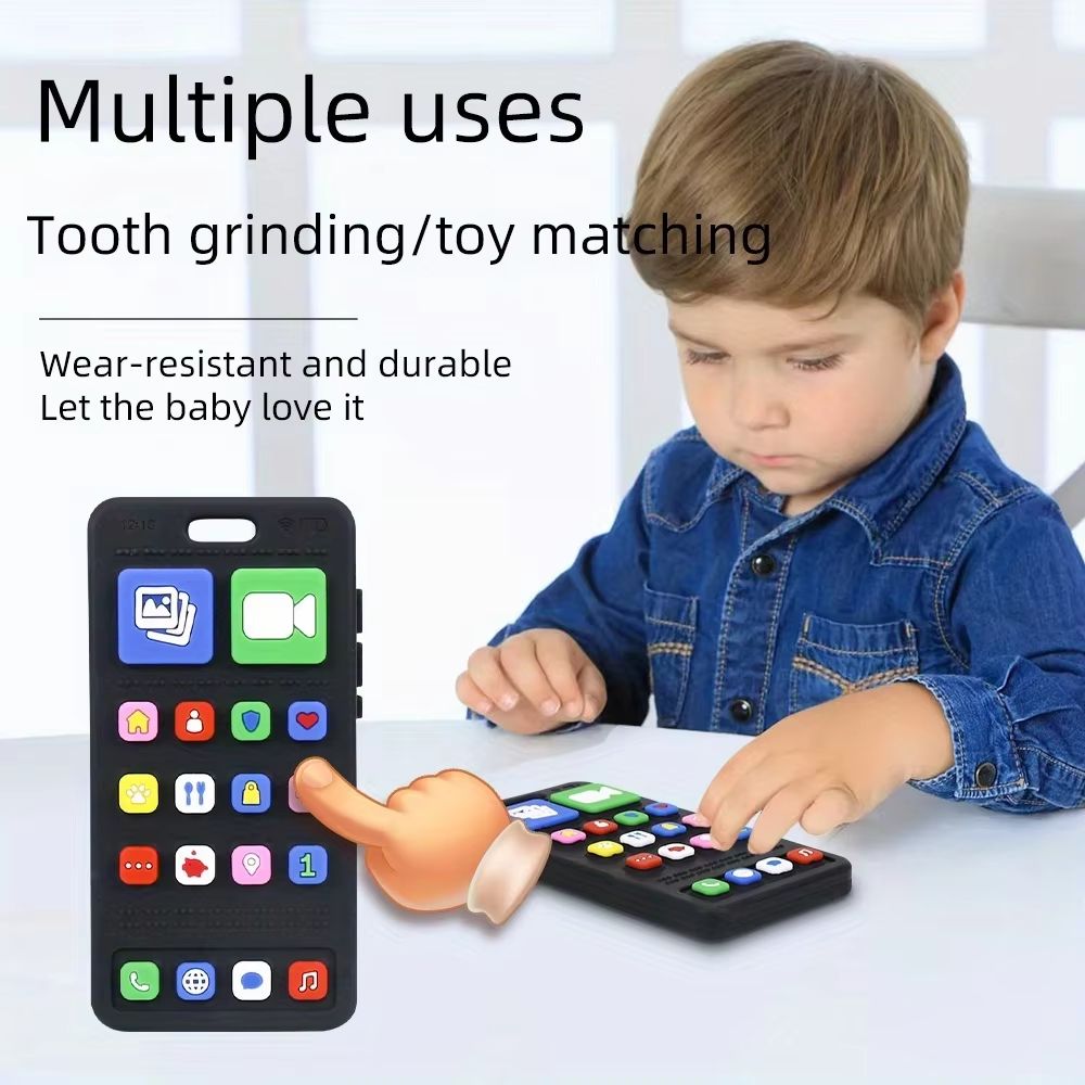 Fun Silicone Baby Cell Phone Teether Toy