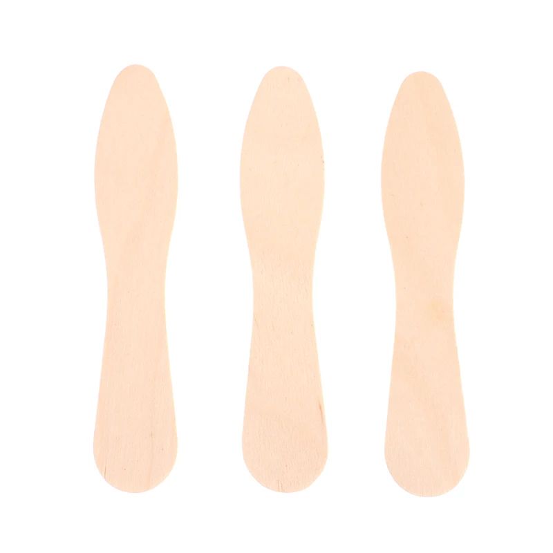 50 Pcs Disposable Wooden Waxing Sticks Body Hair Removal Spatula