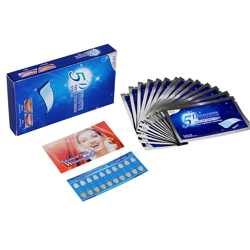 Teeth Whitening Strips Kit Fast Stain Removal Dental Whitening Strips