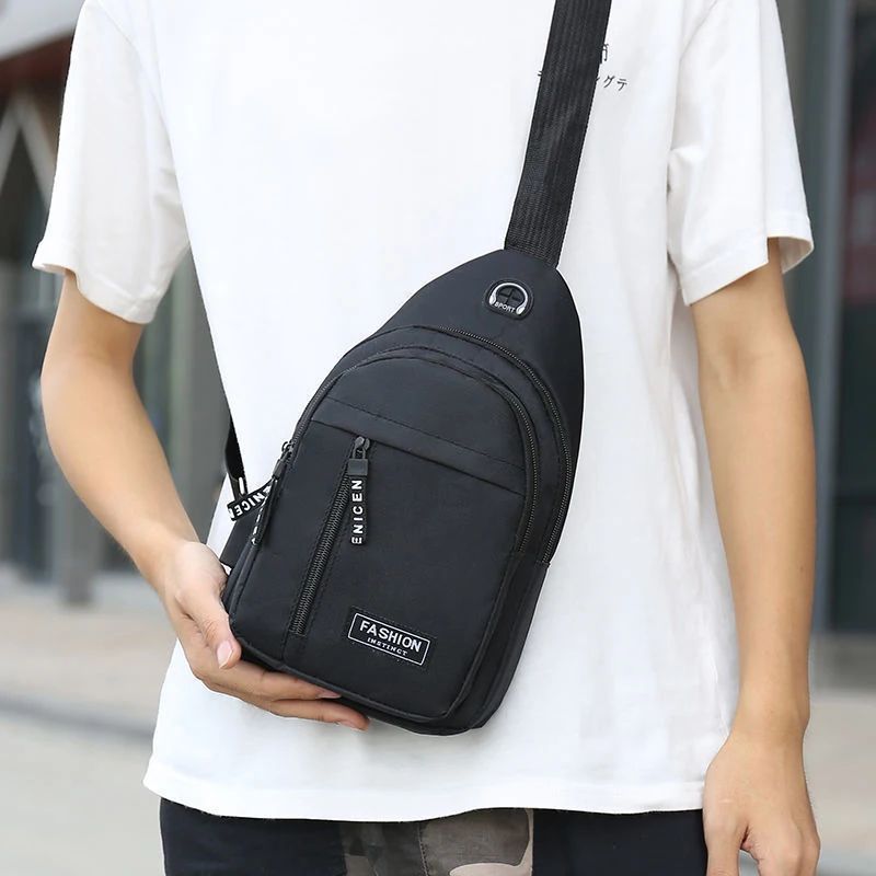 Men's Multifunctional Travel Shoulder Sling Bag Chest Crossbody Bag