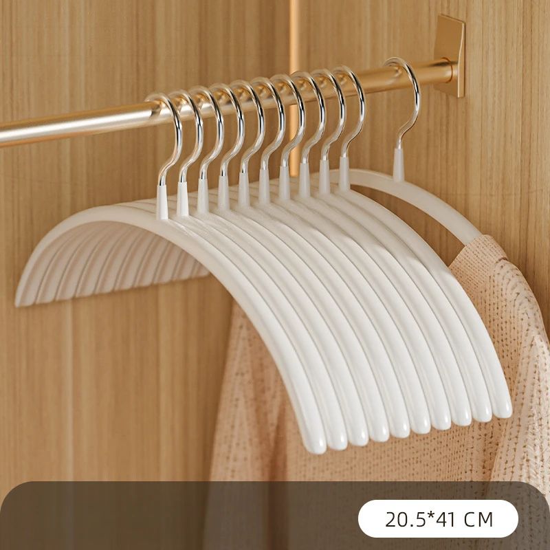 Anti-Slip Metal Clothes Hangers – Space-Saving Durable Concave-Convex Closet Organizer