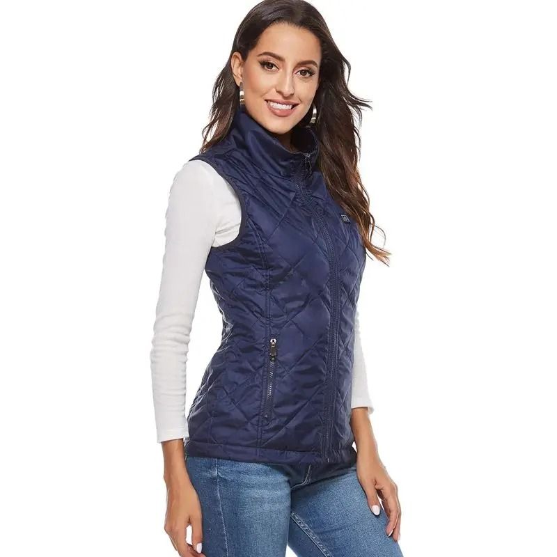 Womens Heated Winter Vest USB Infrared Thermal Jacket