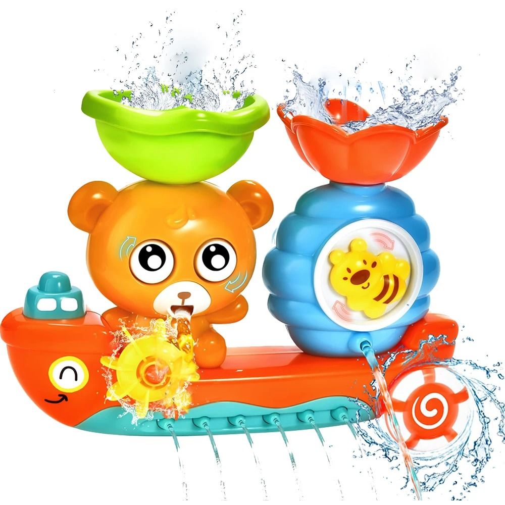 Baby Bath Toy Suction Cup Wall Water Play Track