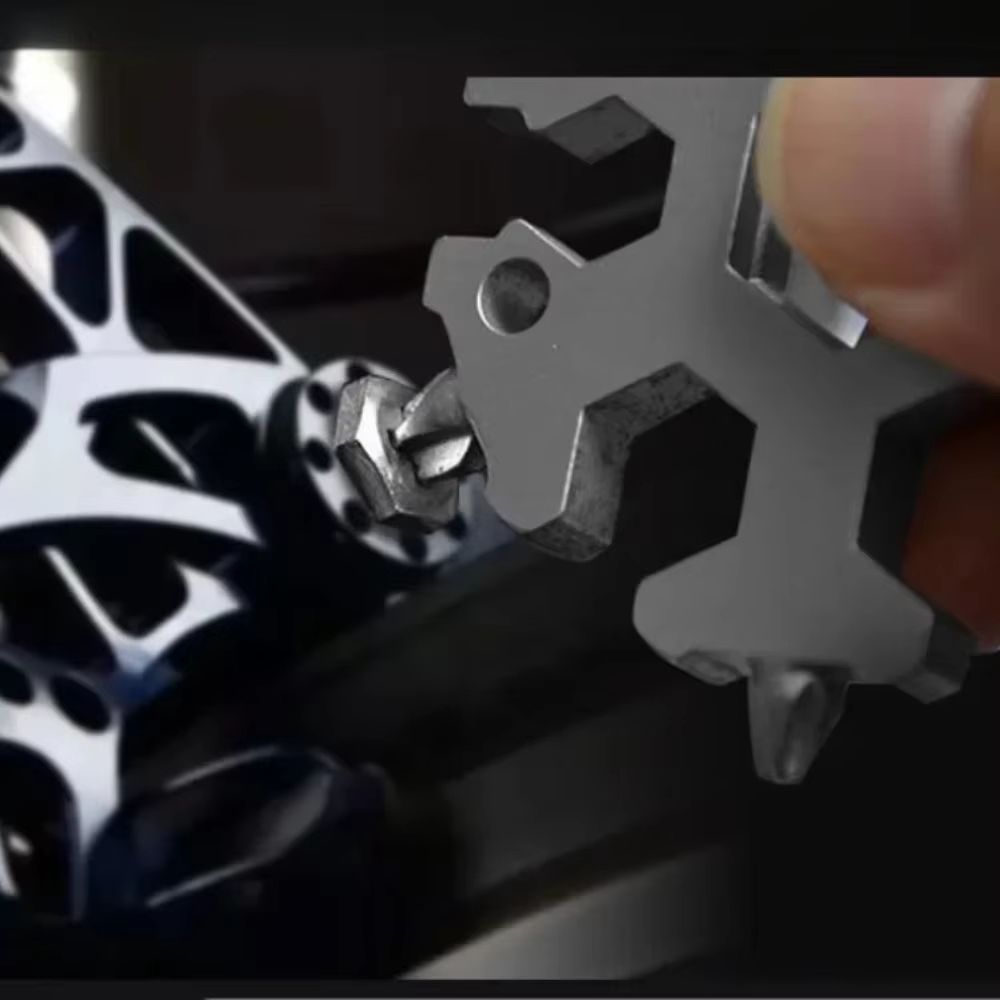 18 in 1 Snowflake Multi Tool Stainless Steel Pocket Wrench Outdoor EDC Gadget