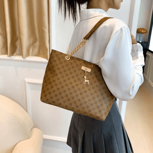 Soft Leather Women Tote Bag with Large Capacity & Stylish Shoulder Design
