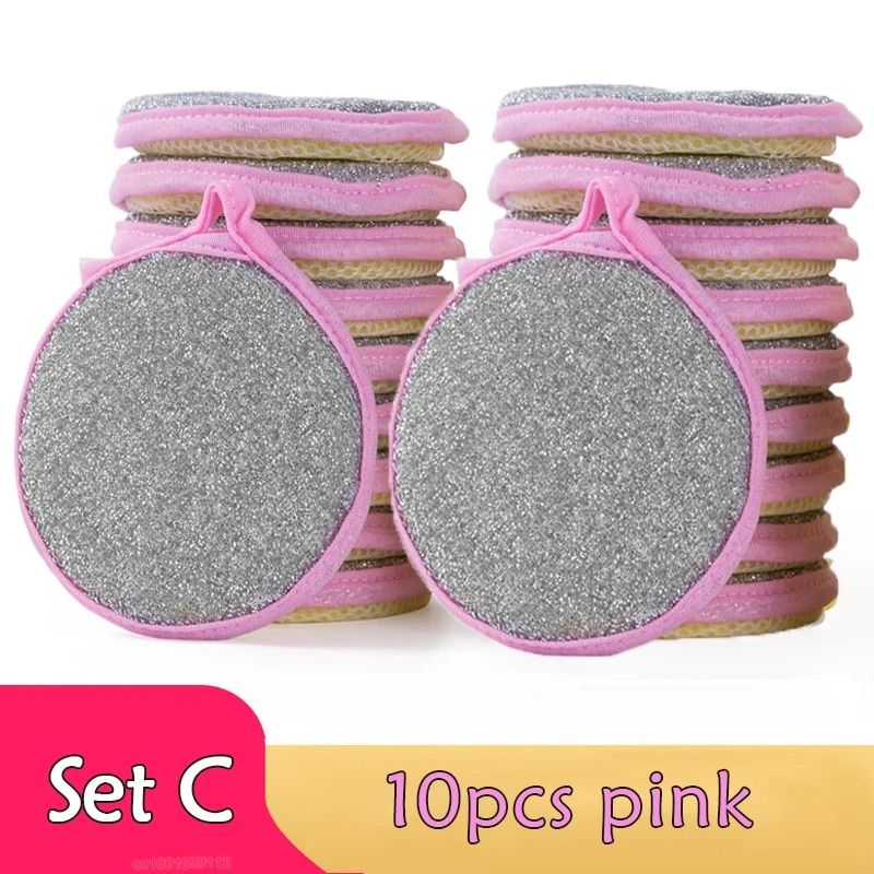Double Sided Dish Sponge Dishwashing Sponge Set Non Scratch Pan Pot Scrubber
