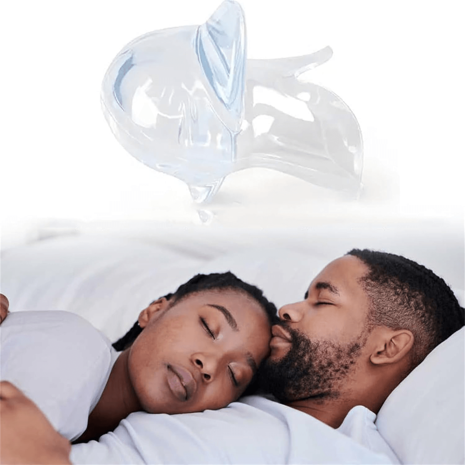Anti Snoring Tongue Retainer Mouthpiece For Quiet Sleep & Nighttime Airway Support