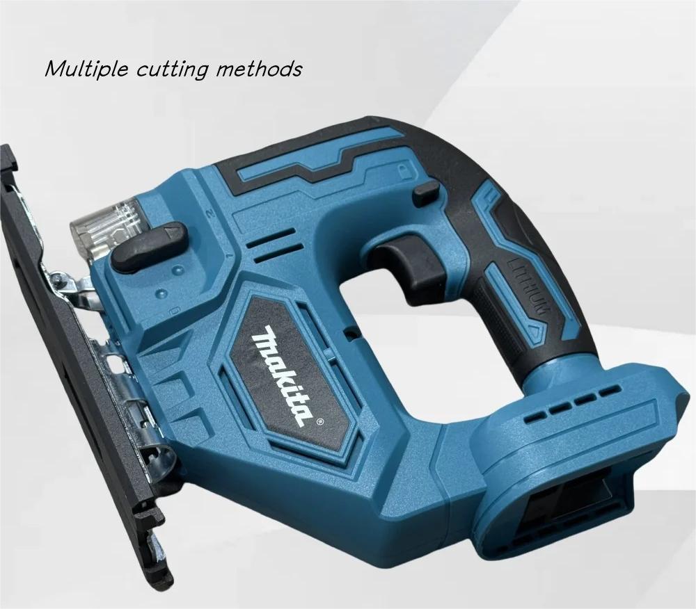 Cordless Brushless Barrel Handle Jigsaw 18V Tool Only with Adjustable Speed LED Light and Dust Blower