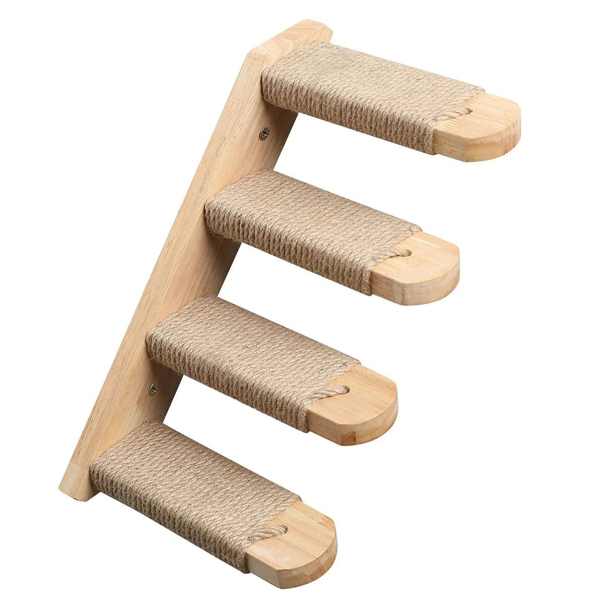 Wall Mounted Cat Climbing Ladder with Hammock