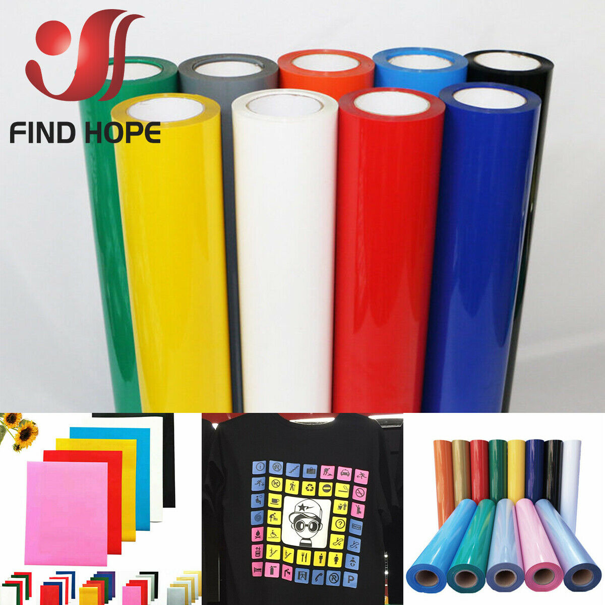 Premium Heat Transfer Vinyl for T-Shirts Iron-on HTV for DIY, Christmas, and Halloween Projects