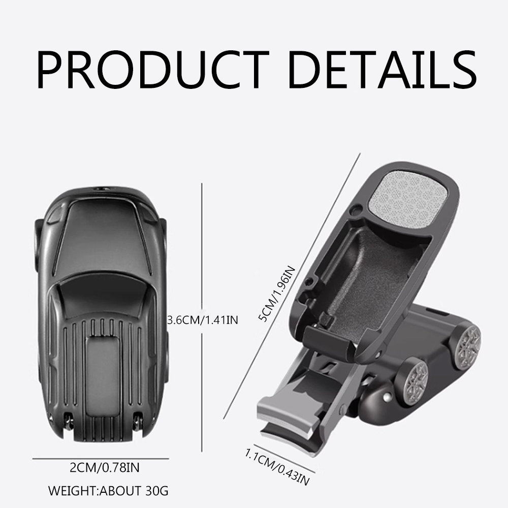 Folding Car Model Mini Nail Clippers with Keychain, Rust-Proof & Durable Gift Idea