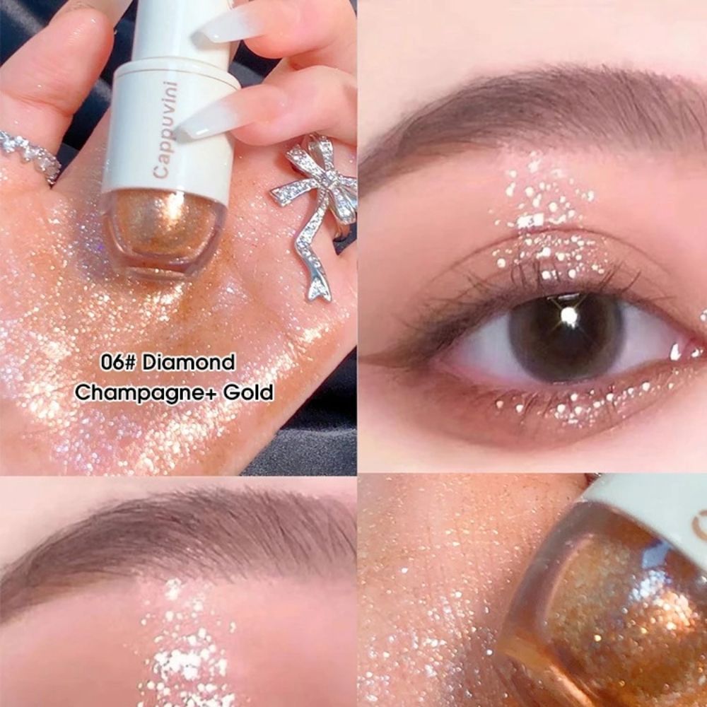 Cappuvini Star Dots Liquid Eyeshadow Pearlescent Glitter Shine