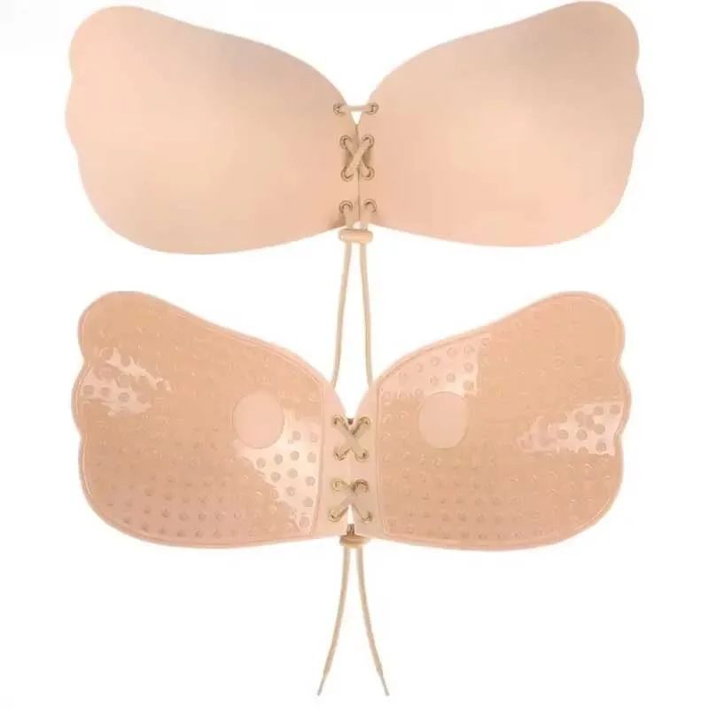 SilhouetteLift Invisible Drawstring Bra – Strapless Push-Up Breast Patch for Backless Dresses
