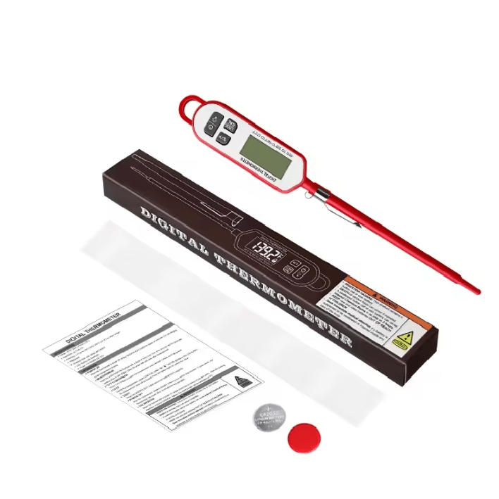 GrillMaster Pro Digital Instant Read Meat Thermometer with Waterproof Backlit Display