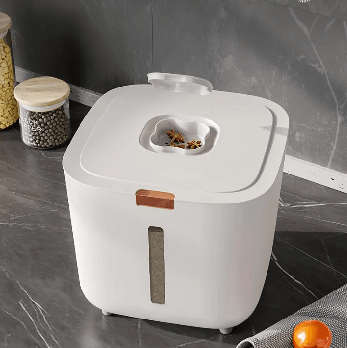 Airtight Rice Storage Container – Moisture-Proof 5/10KG Kitchen Grain Bin