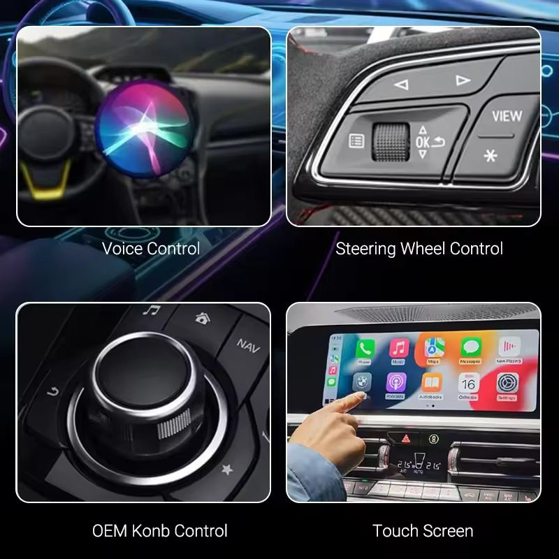 Wireless CarPlay and Android Auto Adapter Low Latency 5GHz Plug and Play