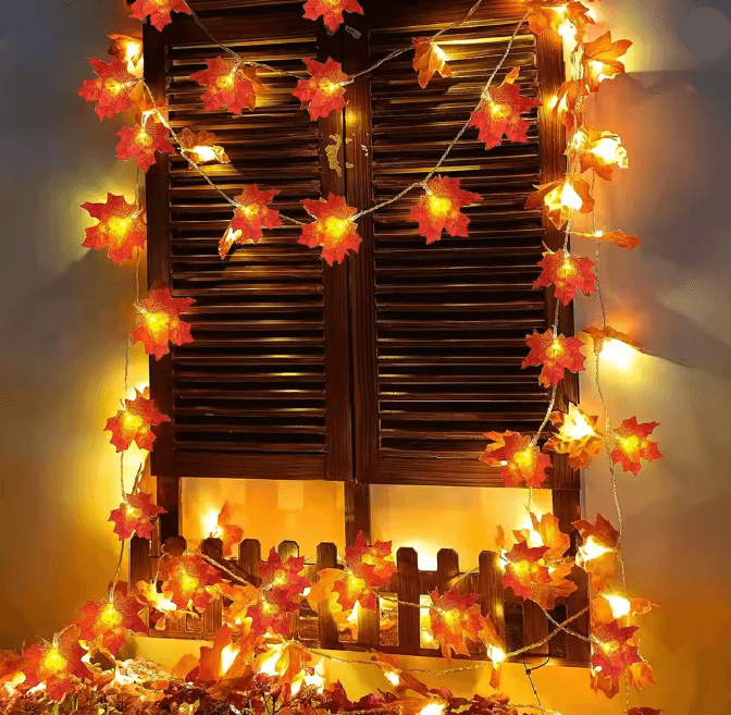 Maple Leaf LED Fairy String Lights