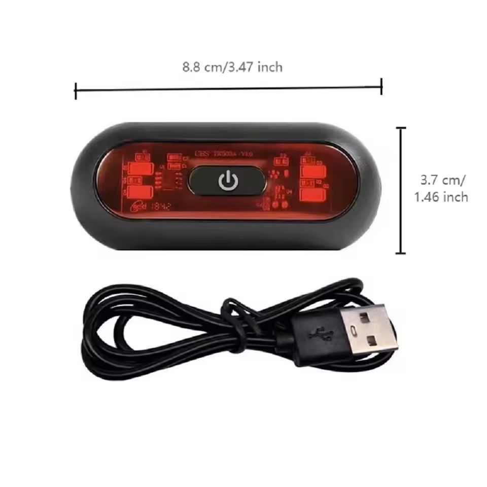 Rechargeable Helmet LED Taillight Waterproof Safety Signal Lamp