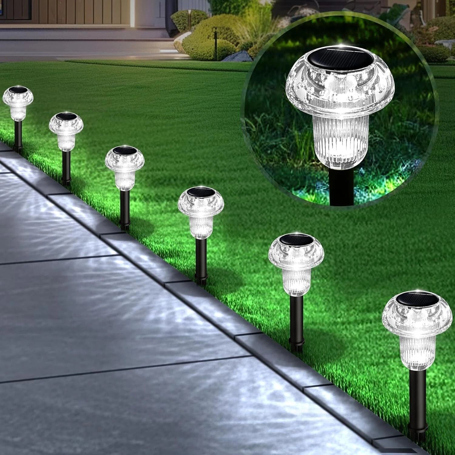 Solar Landscape Lights LED Outdoor Garden Pathway Yard Lawn Art Lamp, Waterproof, Energy Efficient