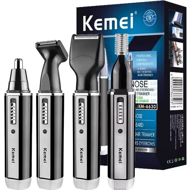 4in1 Rechargeable Grooming Trimmer Kit for Nose Ear Beard and Eyebrow