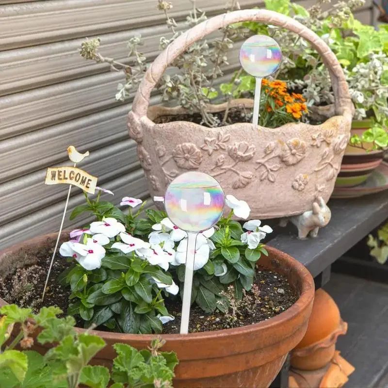 Glass Self-Watering Bulb Spikes for Potted Plants – Slow-Release Plant Watering Globes (1–2 Pack)