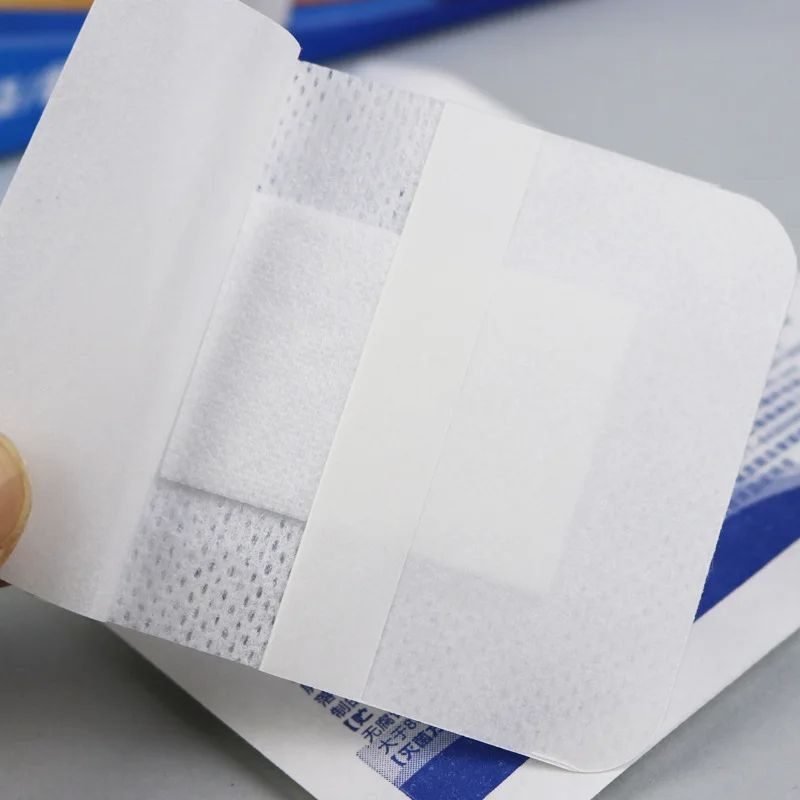 Sterile Dressing Waterproof Breathable Cushion Adhesive Plaster, Wound Hemostasis Sticker First Aid Bandage Emergency