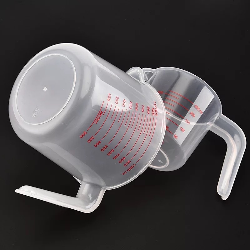 Baking Liquid Measuring Cups, PVC Scale Cup, Plastic Measuring Volume Beaker, Kitchen Baking Tools