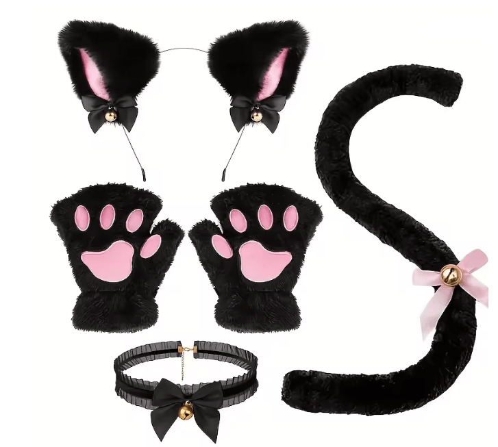 CutePaws Winter Cat Costume Set