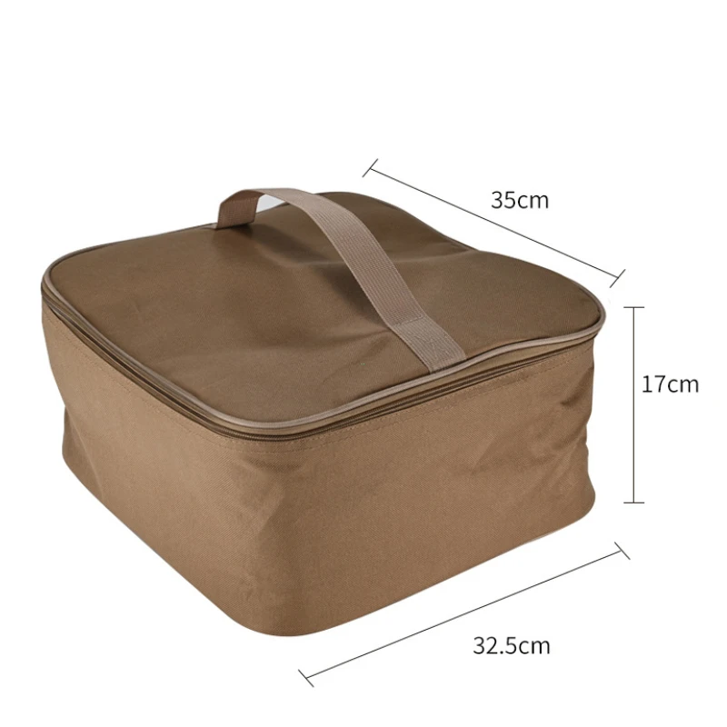 Portable Camping Stove Storage Bag Durable Outdoor Cookware & Gas Tank Organizer Case