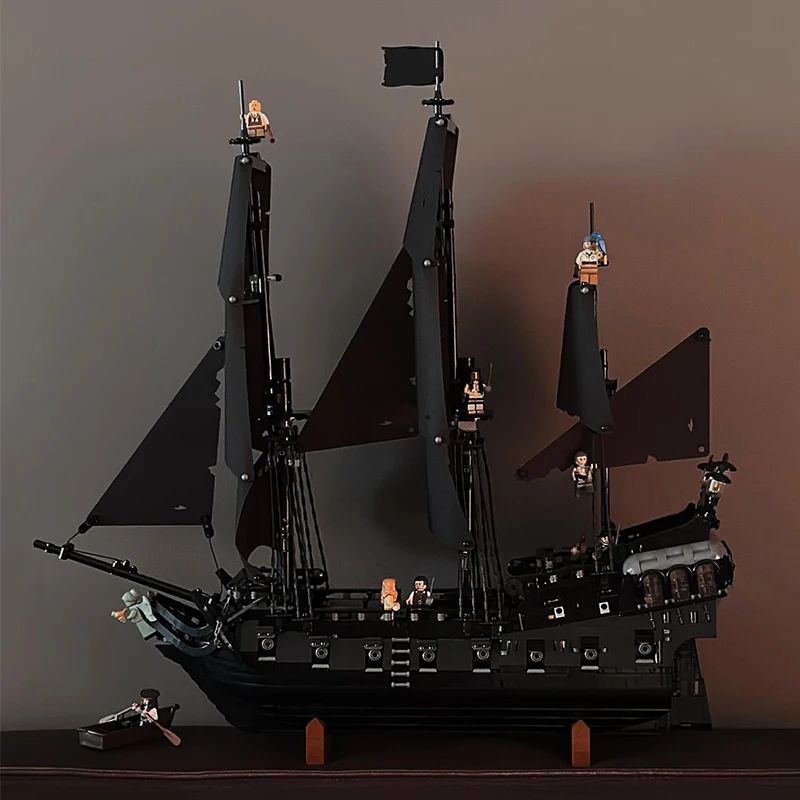 Sparrow Pirate Ship Building Blocks – Detailed Sailboat Ship Model DIY Construction Set