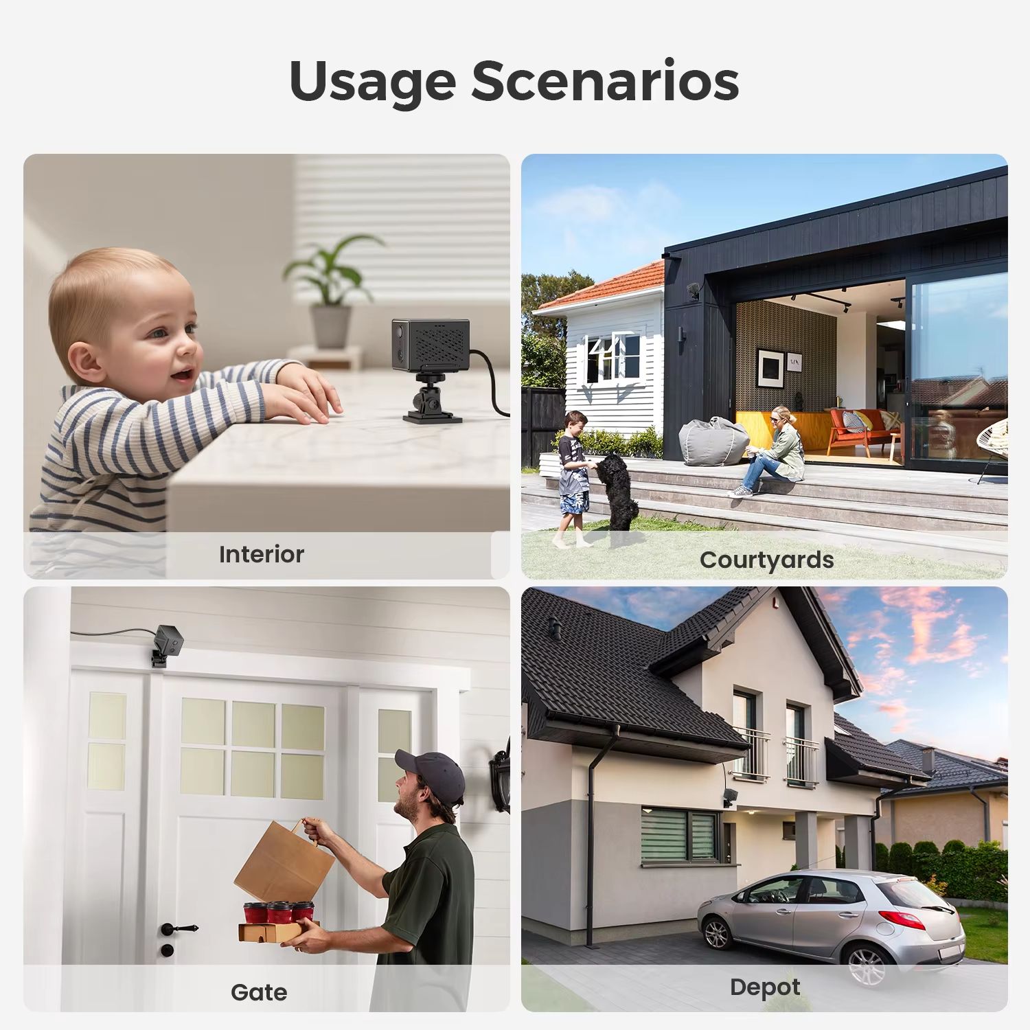 O-Kam Pro 5MP Mini WiFi IP Camera, 2400mAh Rechargeable PTZ with Human Detection and 5X Zoom