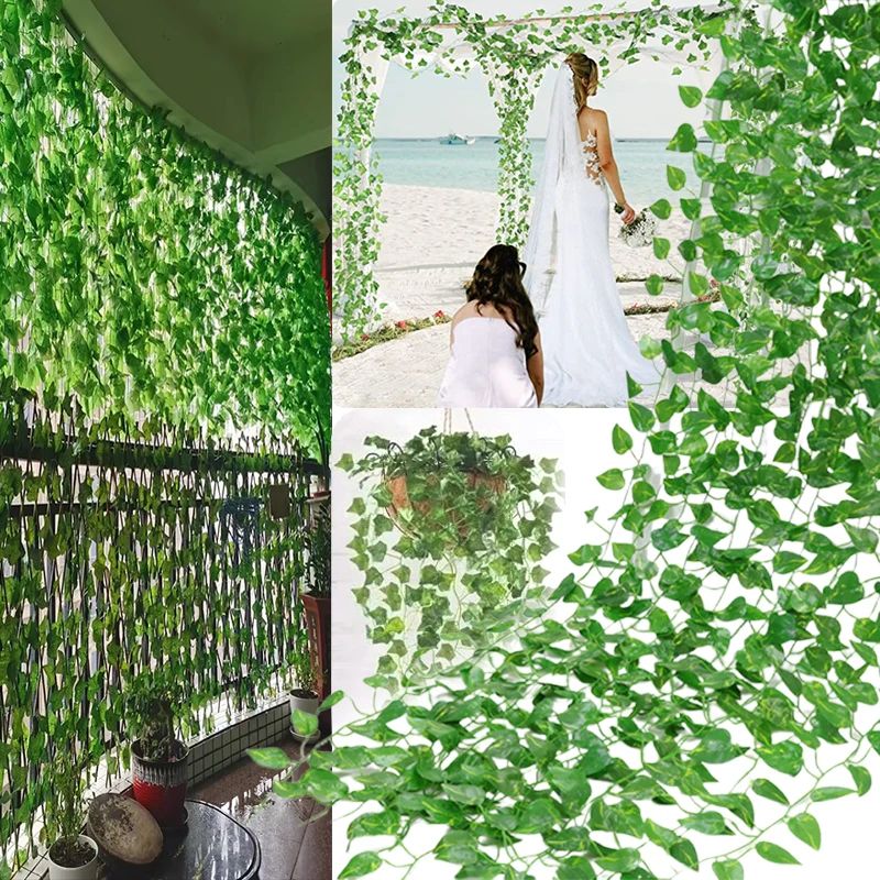 68.9 ft Lush Artificial Ivy Vine Garland – Realistic Hanging Green Leaf Creeper for Home, Garden & Event Decor