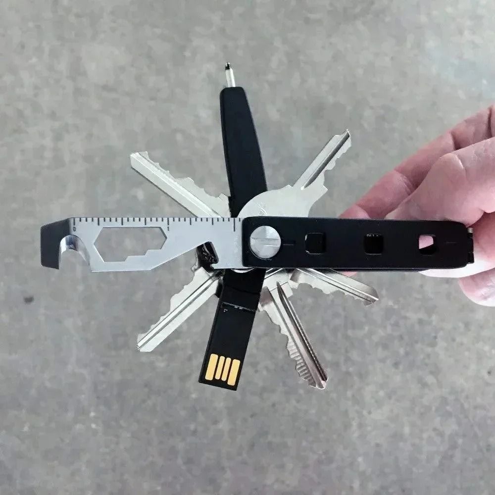 10 in 1 EDC Pocket Survival Tool Keychain