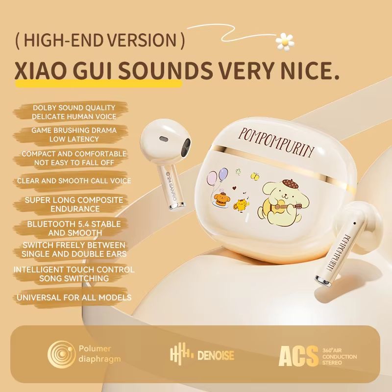 BL65 Bluetooth 5.4 HiFi Wireless Earbuds with Touch Control